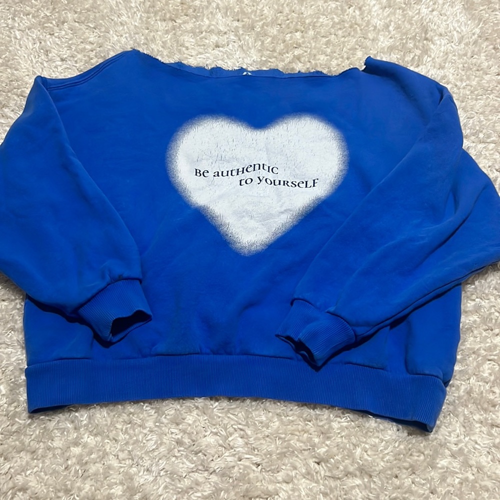 PACSUN aura off shoulder sweatshirt